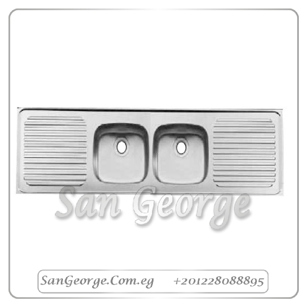 حوض مطبخ 180 × 50 سم 2 عين من نوفا