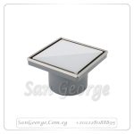 Pura Steel - White Glass FD-GB غطاء بيبة بعلاية