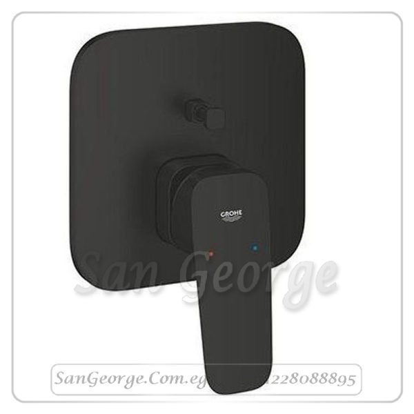 كيوب وش خلاط بانيو دفن بالمحول اسود مط Gr- 1017782430 جروهي Grohe