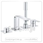 الور خلاط بانيو 4 فتحه يثبت على سطح افقى كروم Gr- 19316001 جروهي Grohe