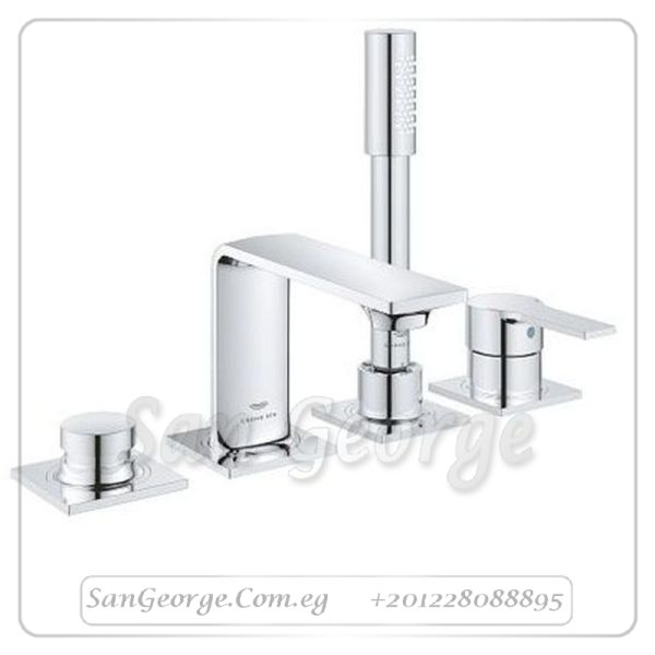 الور خلاط بانيو 4 فتحه يثبت على سطح افقى كروم Gr- 19316001 جروهي Grohe