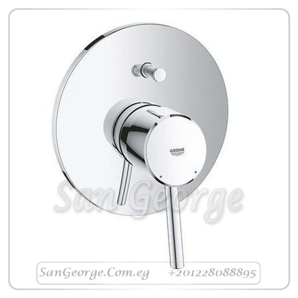 كونكتو خلاط بانيو دفن بالمحول و الجسم كروم Gr- 19346001+33963000 جروهي Grohe