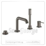 ايسانس خلاط بانيو ٤ فتحة هارد جرافيتي مط Gr- 19578AL1 جروهي Grohe