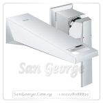 الور وش خلاط حوض برلانت دفن ۲ فتحة قنطره ۱٦ سم كروم Gr- 19781000 جروهي Grohe