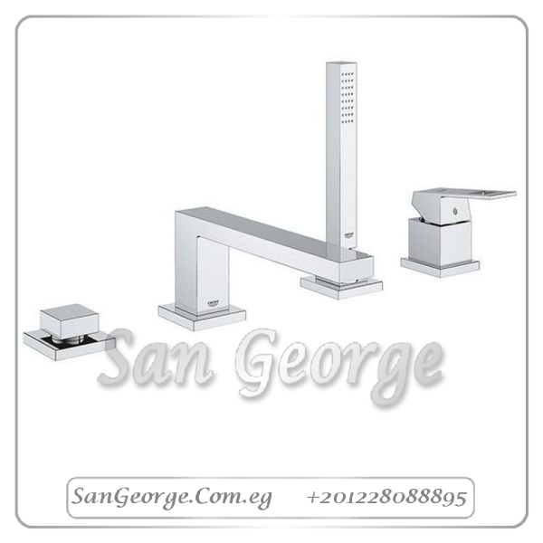 ايفوريا خلاط بانيو كيوب ٤ فتحه كروم Gr- 19897001 جروهي Grohe