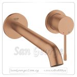 نيو ايسانس خلاط حوض حائطي ۲ فتحه 19967DL1 روز جولد مط Gr- 19967DL1 جروهي Grohe