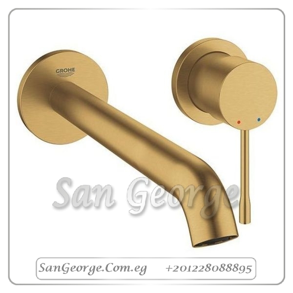 ايسانس خلاط حوض حائطي ۲ فتحه 19967GN1 ذهبي مط Gr- 19967GN1 جروهي Grohe