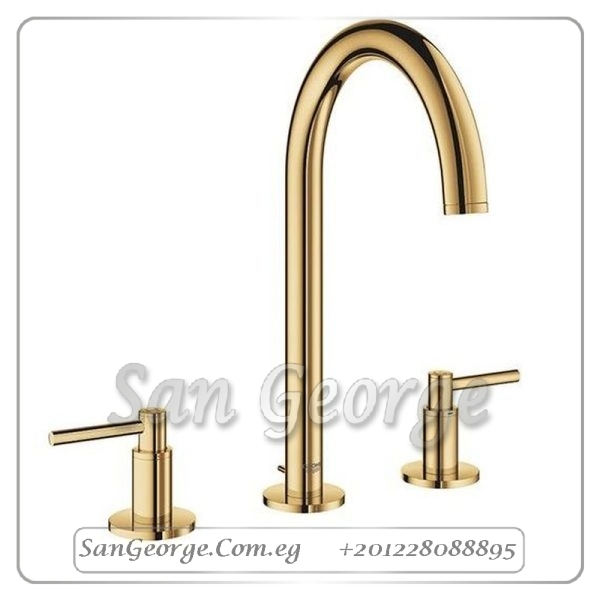 اتريو خلاط حوض ۳ فتحه ذهبي Gr- 20009GL3 جروهي Grohe