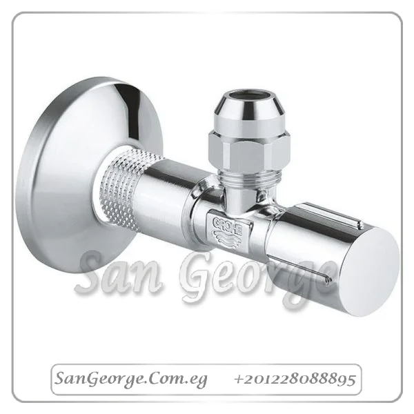 محبس زاوية دائري كروم Gr- 22037000 جروهي Grohe