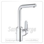 يوروديسك خلاط حوض يوروديسك مقبض جانبي بطابق كروم Gr- 23054003 جروهي Grohe