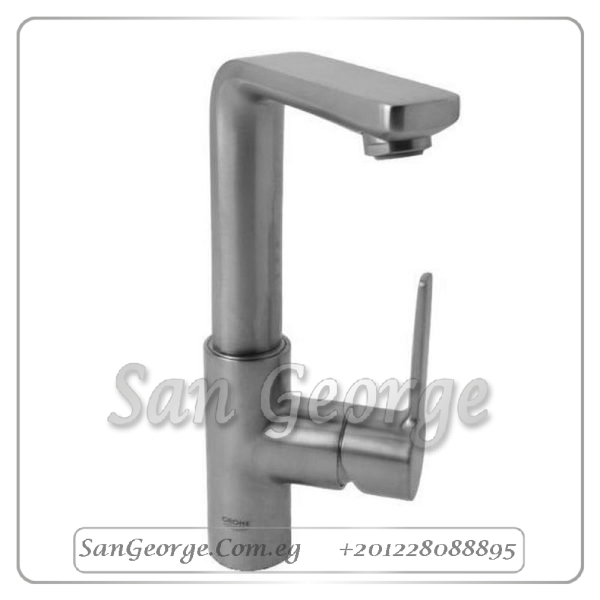 لينر خلاط حوض ي عالي مقبض جانبي سوبر ستيل Gr- 23296DC1 جروهي Grohe