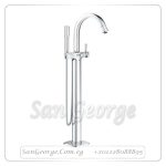 جرانديرا خلاط بانيو ارضي بطقم السماعه كروم Gr- 23318000 جروهي Grohe