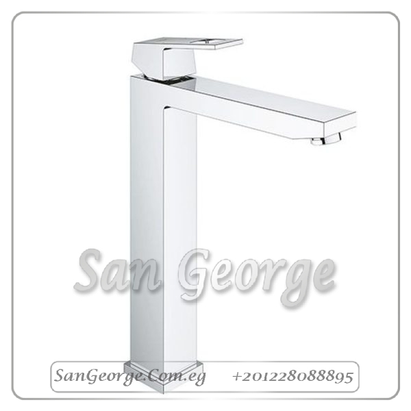 يورو كيوب خلاط حوض عال قنطره طويله بدون طابق كروم Gr- 23406000 جروهي Grohe