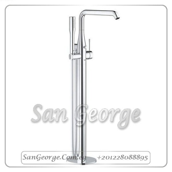 نيو ايسانس خلاط بانيو ارضي بطقم سماعة كروم Gr- 23491001 جروهي Grohe