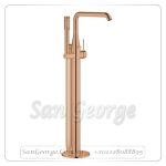 ايسانس خلاط بانيو ارضي بطقم سماعة روز جولد Gr- 23491DA1 جروهي Grohe