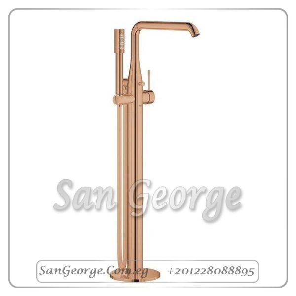 ايسانس خلاط بانيو ارضي بطقم سماعة روز جولد Gr- 23491DA1 جروهي Grohe