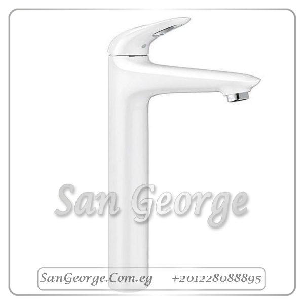 يوروستايل ۲۰۱٥ خلاط حوض عالي ابيض x كروم Gr- 23570LS3 جروهي Grohe