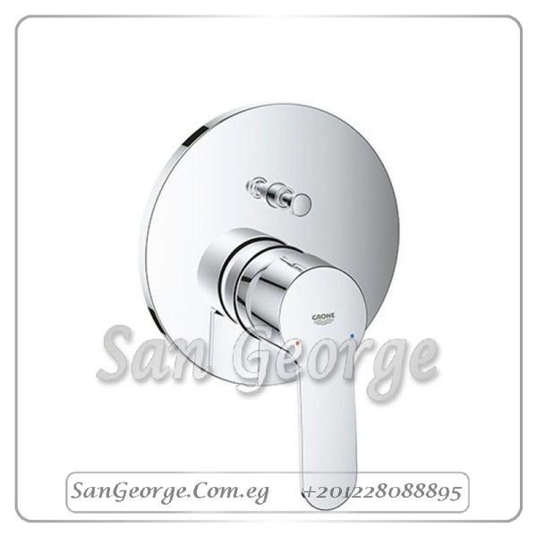 يوروستايل وش خلاط بانيو دفن بدون جسم بمحول كروم Gr- 24052002 جروهي Grohe