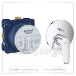 يوروديسك 2واي خلاط بانيو دفن بالمحول بالجسم كروم Gr- 24056002+35600000 جروهي Grohe
