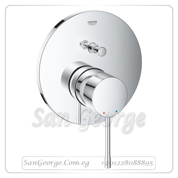 ايسانس خلاط بانيو دفن - بالمحول بالجسم 3 نظام كروم مط Gr- 24092001+35600000 جروهي Grohe