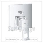 ايرو كيوب وش خلاط بانيو دفن بدون جسم كروم Gr- 24062000 جروهي Grohe