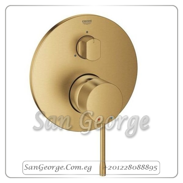 ايسانس وش خلاط بانيو دفن بدون جسم ۳ فتحه ذهبي مط Gr- 24092GN1 جروهي Grohe