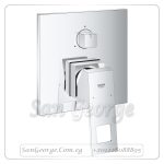 ايرو كيوب اواى خلاط بانيو دفن - بالمحول بالجسم 3 نظام كروم Gr- 24094000+35600000 جروهي Grohe