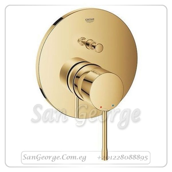 ايسانس خلاط بانيو دفن 2حركة بالمحول بدون الجسم ذهبي Gr- 24167GL1 جروهي Grohe