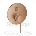 ايسانس خلاط بانيو دفن بالمحول 3 حركة روز جولد مط Gr- 24169DL1 جروهي Grohe
