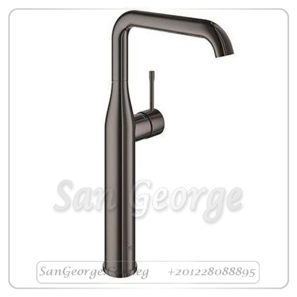 نيو ايسانس خلاط حوض عالى 1 فتحه مقبض من الجانب هارد جرافيتي لامع Gr- 24170A01 جروهي Grohe