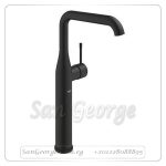 ايسانس خلاط حوض 1 فتحه مرتفع مقبض من الجانب بدون طابق اسود Gr- 24170KF1 جروهي Grohe