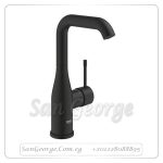 ايسانس خلاط حوض مقبض من الجانب بدون الطابق اسود Gr- 24177KF1 جروهي Grohe