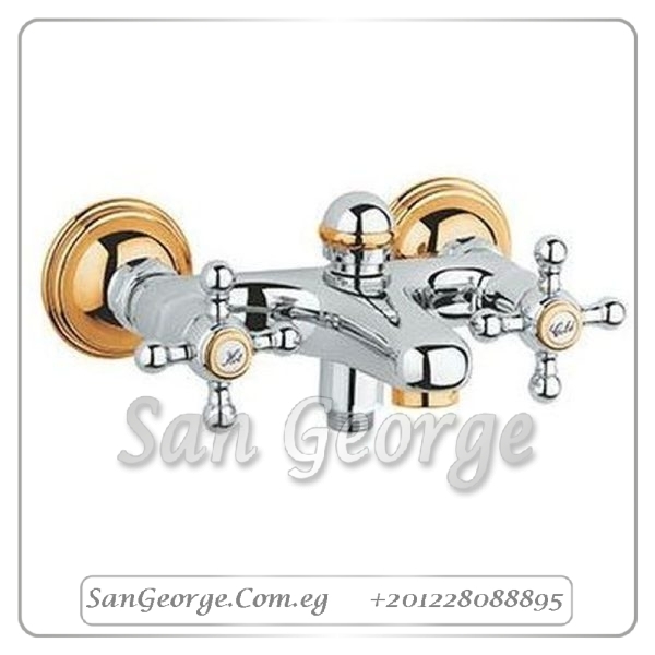 سينفونيا خلاط بانيو × 25030IG0 كروم x ذهبي Gr- 25030IG0 جروهي Grohe