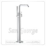 ايسانس خلاط بانيو ارضي بطقم السماعه كروم لامع Gr- 25248001 جروهي Grohe