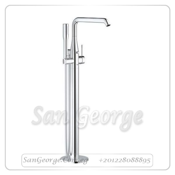 ايسانس خلاط بانيو ارضي بطقم السماعه كروم لامع Gr- 25248001 جروهي Grohe