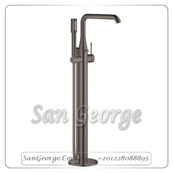 نيو ايسانس خلاط بانيو ارضي بطقم السماعه هارد جرافيتي لامع Gr- 25248A01 جروهي Grohe