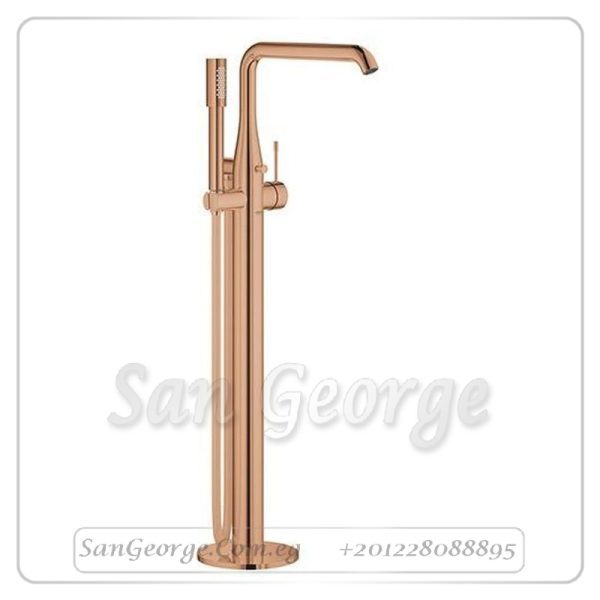 ايسانس خلاط بانيو ارضى بطقم سماعه روز جولد مط Gr- 25248DA1 جروهي Grohe