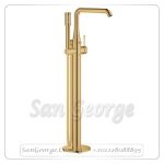 ايسانس خلاط بانيو ارضي بطقم السماعه ذهبي Gr- 25248GL1 جروهي Grohe