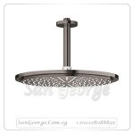 طاسة شاور دائرى 310مم بالماسوره راسى اسود Gr- 26067A00 جروهي Grohe