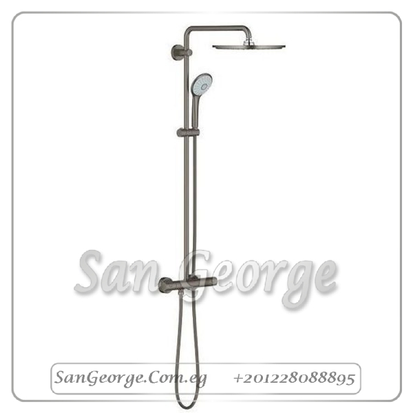 ايفوريا طقم دش كامل هارد جرافيتي Gr- 26075AL0 جروهي Grohe