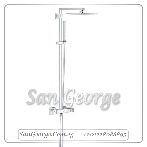 ايفوريا كيوب طقم دش كامل كروم Gr- 26087000 جروهي Grohe