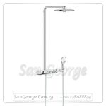 راين شاور سمارت كنترول طقم دش كامل كروم Gr- 26250000 جروهي Grohe