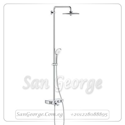 ايفورا سمارت كنترول طقم دش كامل دائري ۲٦۰ مم كروم Gr- 26510000 جروهي Grohe