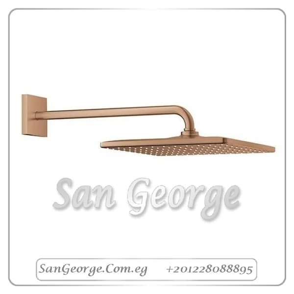 مونو طاسة شاور مربعه 31 سم بماسورة افقى 44 سم كروم Gr- 26564DL0 جروهي Grohe