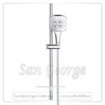 راين شاور مسطرة دش سمارت اكتيف ٣ نظام كروم Gr- 26584000 جروهي Grohe
