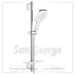راين شاور مسطرة دش سمارت اكتيف مربع ٣ نظام ٦٠ سم ابيض x كروم Gr- 26584LS0 جروهي Grohe