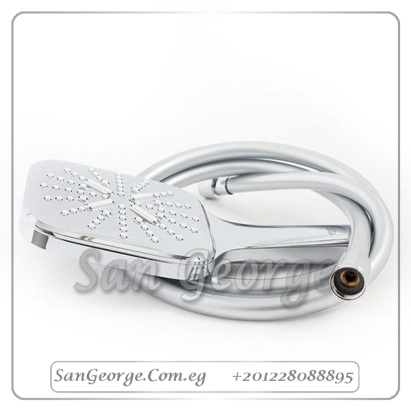 راين شاور طقم سماعة سمارت اكتيف مربع كروم Gr- 26589000 جروهي Grohe