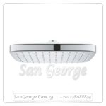تمبستا طاسة شاور مربعة 25 سم ×26685000 كروم x ابيض Gr- 26685000 جروهي Grohe
