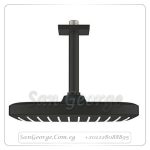 تمبستا طاسة شاورمربعه 25 سم ماسورة راسى 14.2 سم اسود مط Gr- 266882430 جروهي Grohe