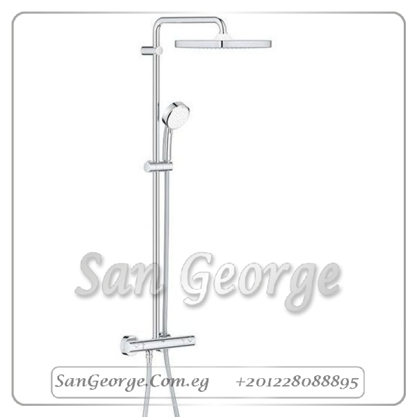 تمبستا كوزموبوليتان طقم دش كامل قدم كروم Gr- 26689000 جروهي Grohe